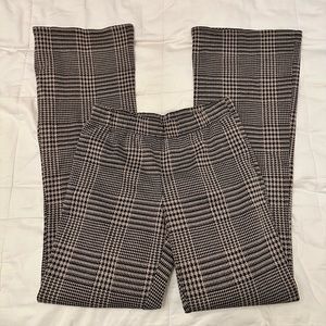 Plaid Fit & Flare Dress Pants Black & Beige Women’s Small/Medium STRETCH Pants